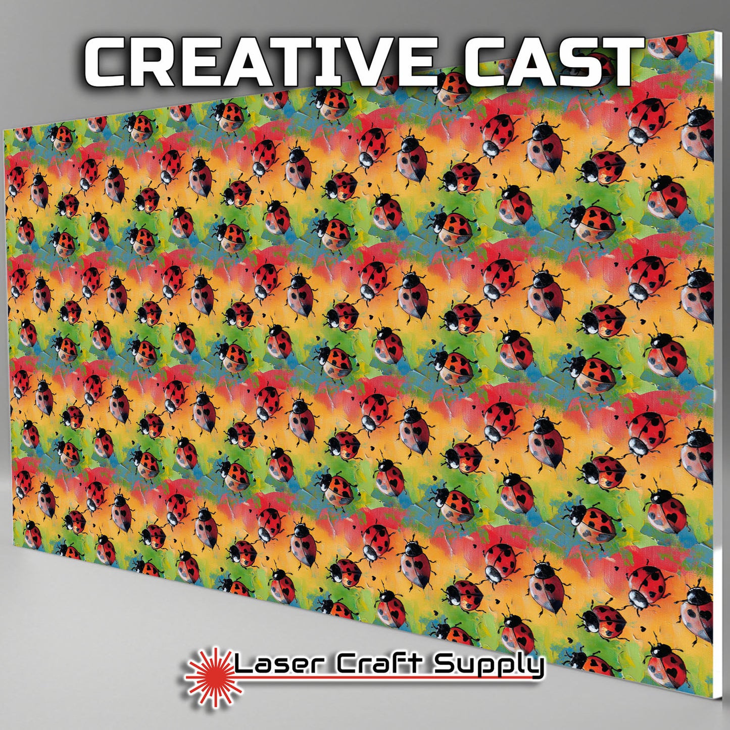 Creative Cast Acrylics - Colorful Ladybug Love