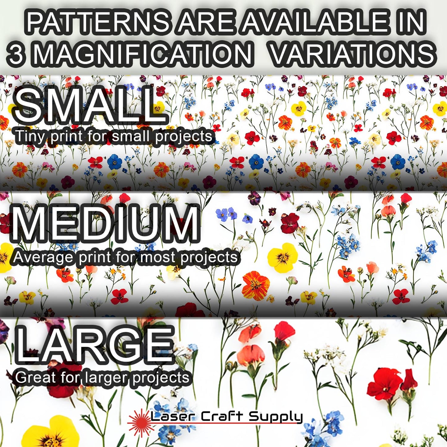 Creative Cast Acrylics - Colorful Pressed Flowers