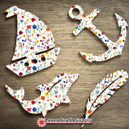 Creative Cast Acrylics - Colorful Pressed Flowers
