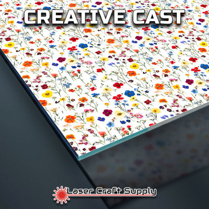 Creative Cast Acrylics - Colorful Pressed Flowers