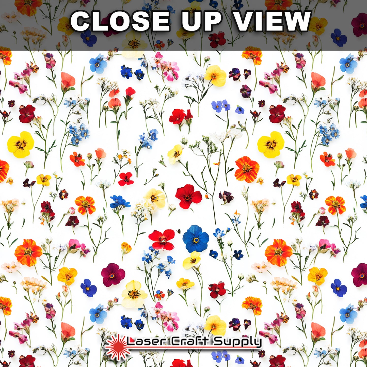 Creative Cast Acrylics - Colorful Pressed Flowers
