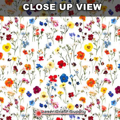 Creative Cast Acrylics - Colorful Pressed Flowers