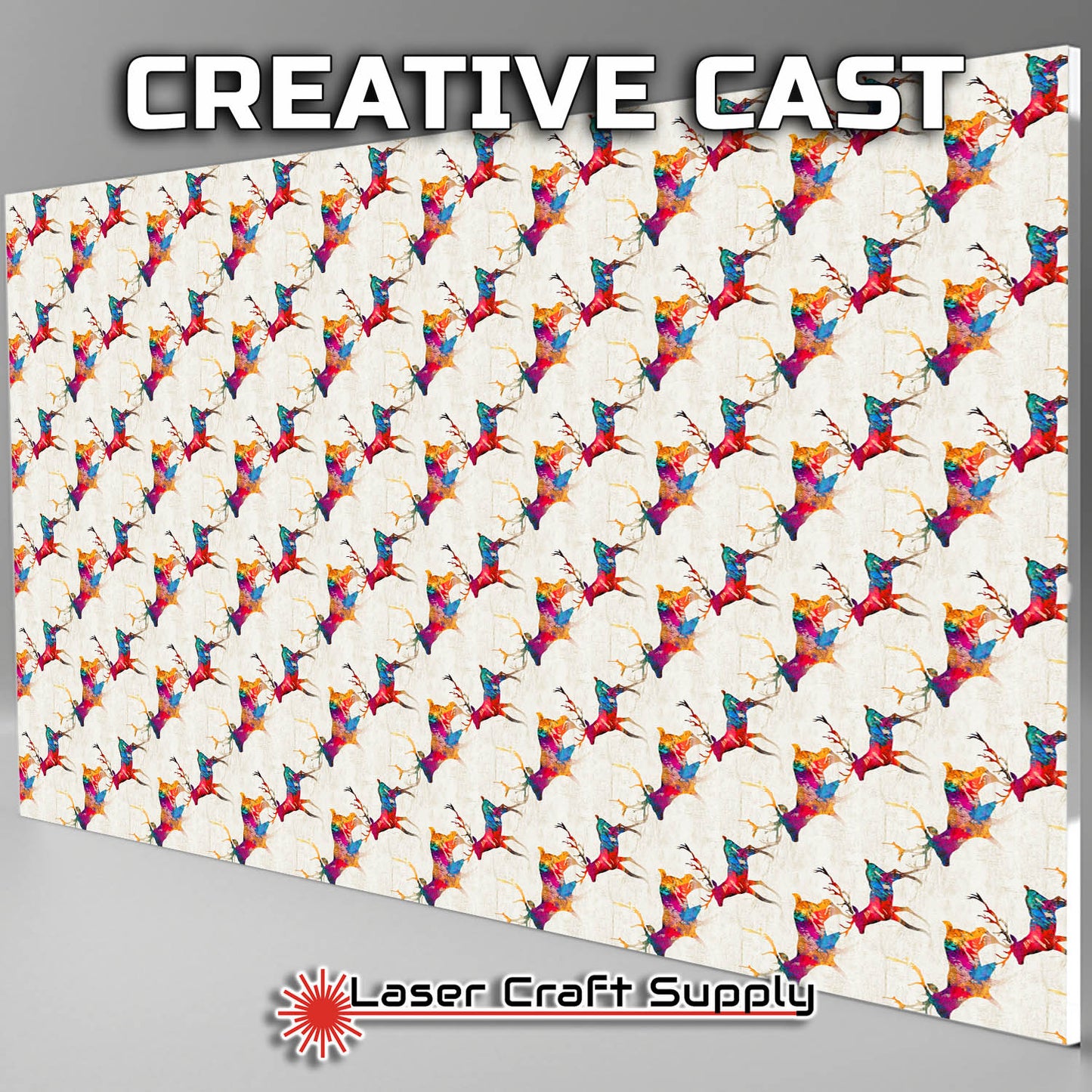 Colorful Reindeer - Creative Cast