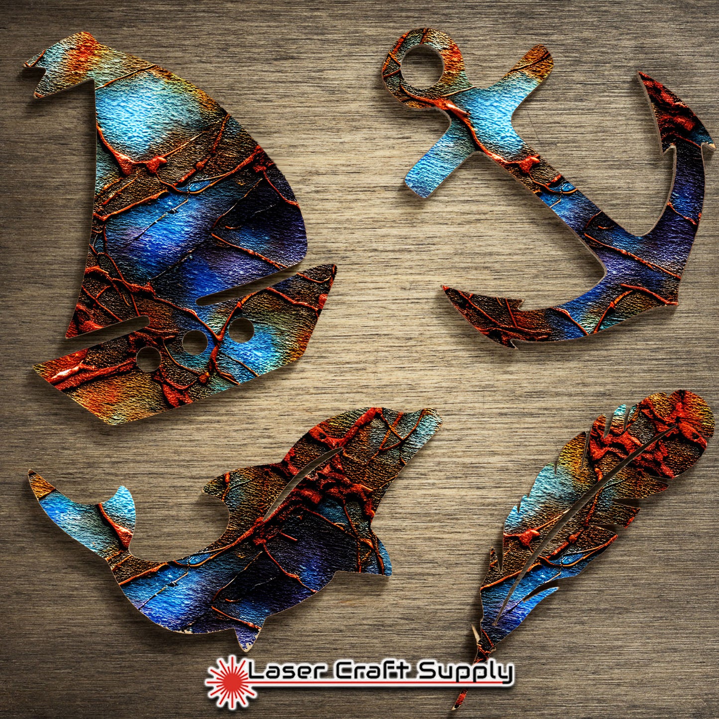 Creative Cast Acrylics - Colorful Rusted Metal