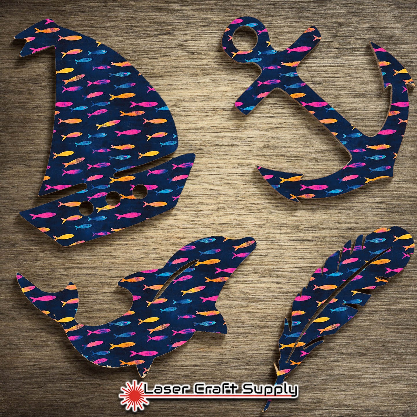 Colorful Schools of Fish - Creative Cast