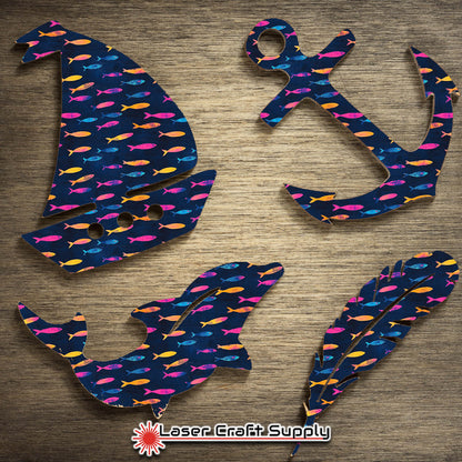 Colorful Schools of Fish - Creative Cast