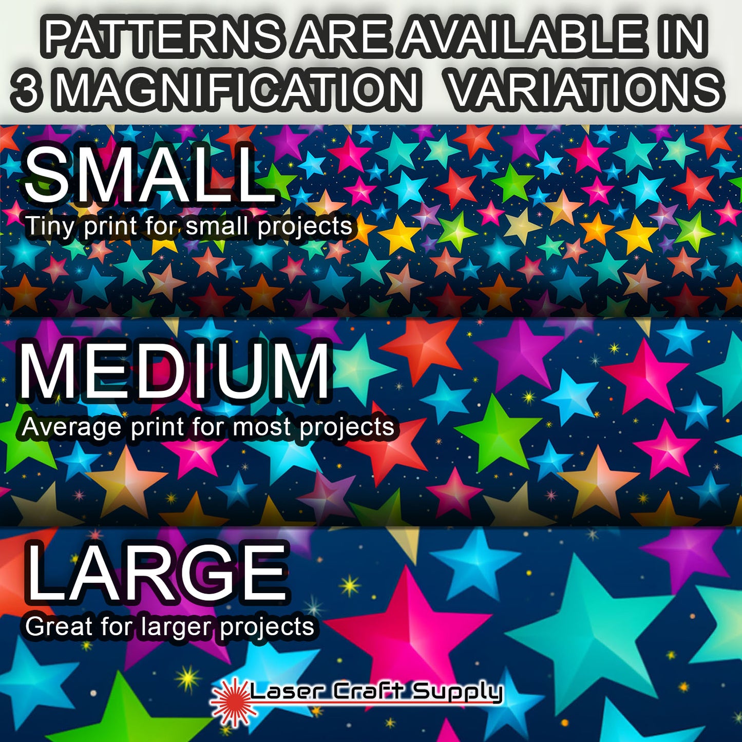 Creative Cast Acrylics - Colorful Stars