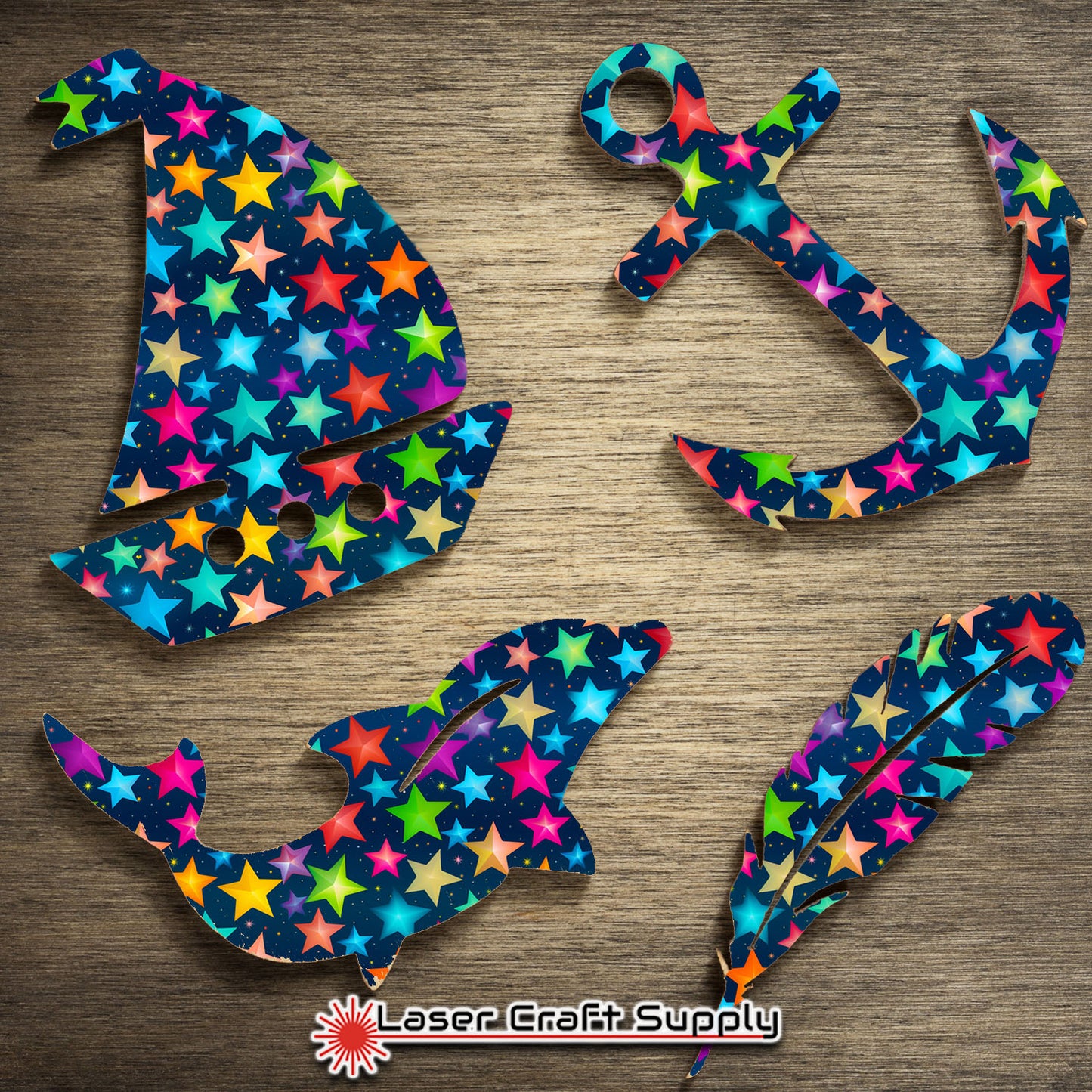 Creative Cast Acrylics - Colorful Stars