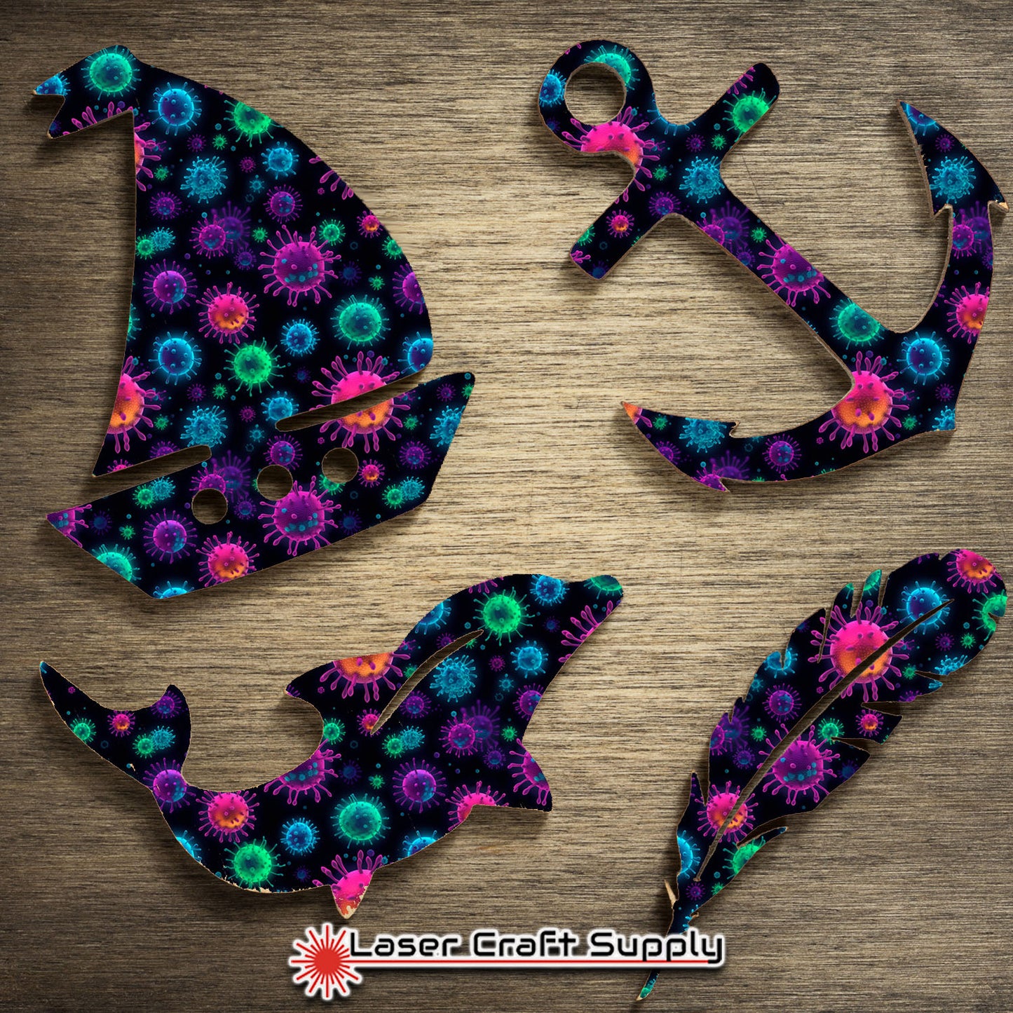 Creative Cast Acrylics - Colorful Virus