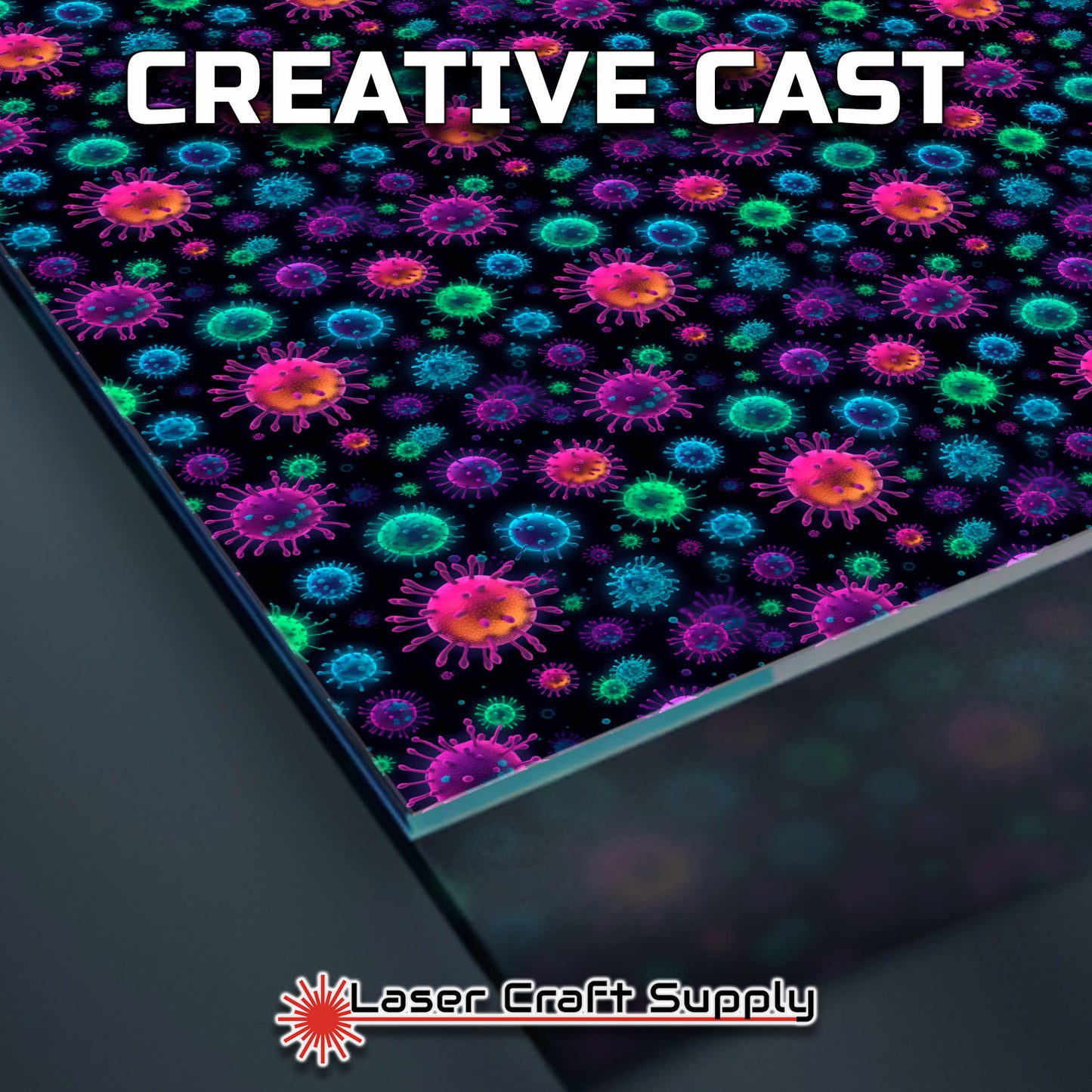 Creative Cast Acrylics - Colorful Virus