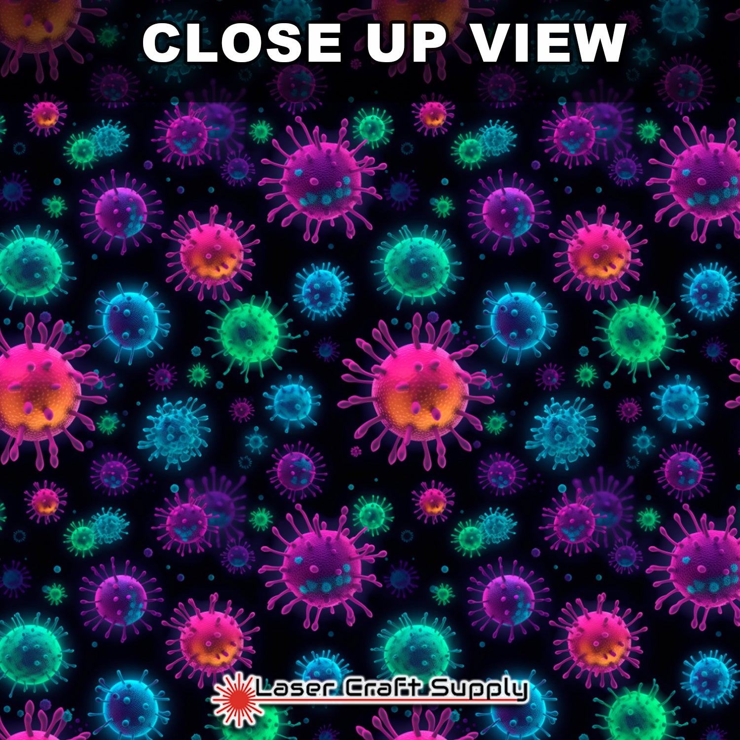 Creative Cast Acrylics - Colorful Virus – Laser Craft Supply