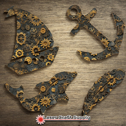 Creative Cast Acrylics - Copper Grears