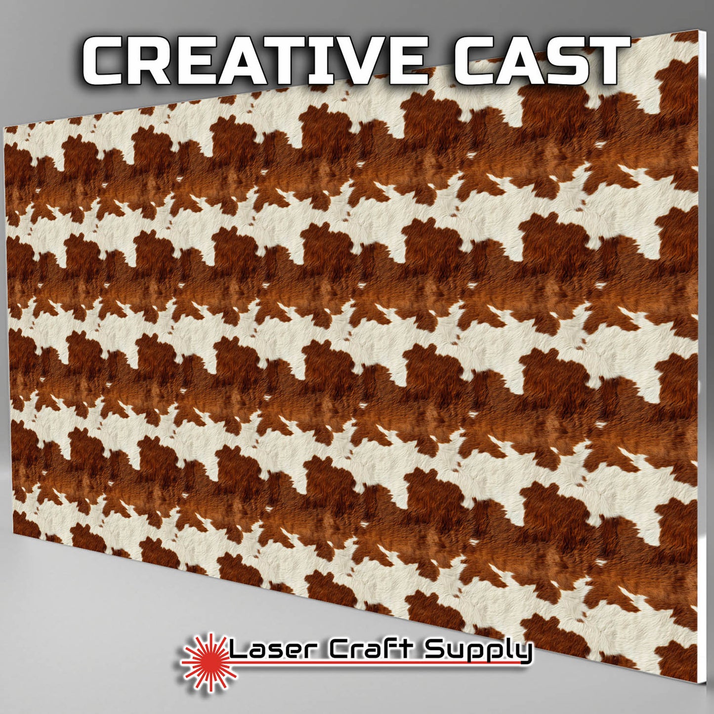Cowhide Brown and White - Creative Cast