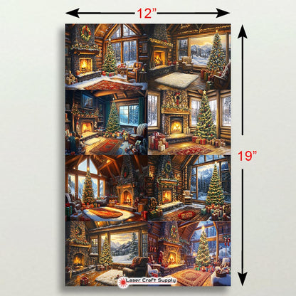 Cozy Christmas Cabin  - Creative Tile
