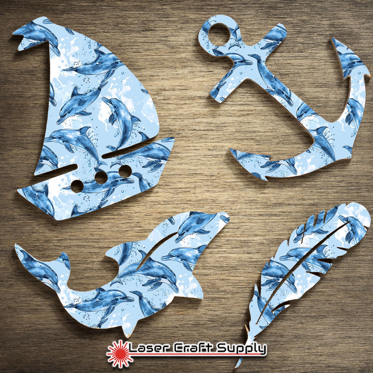 Creative Cast Acrylics - Dolphins Splashing