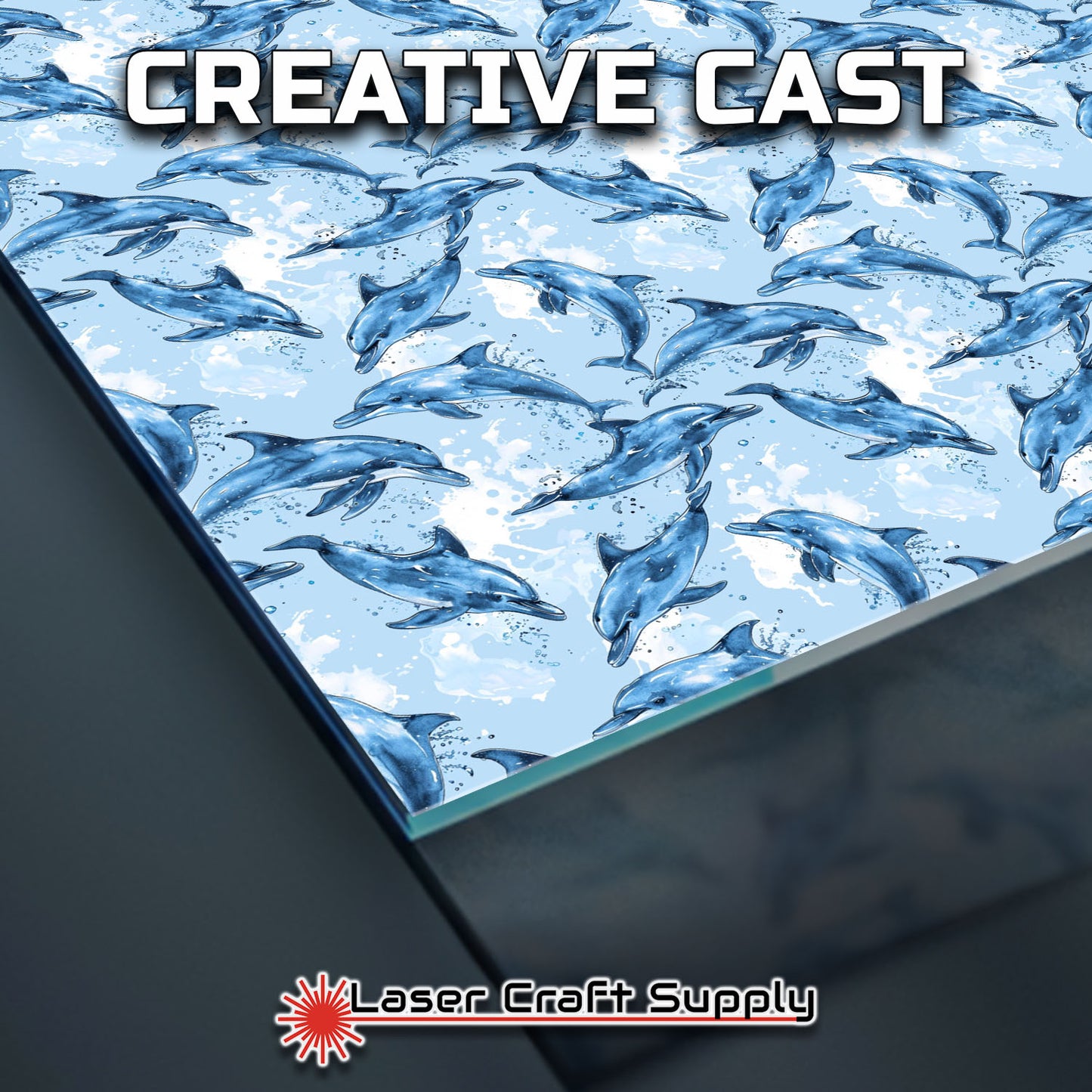 Creative Cast Acrylics - Dolphins Splashing