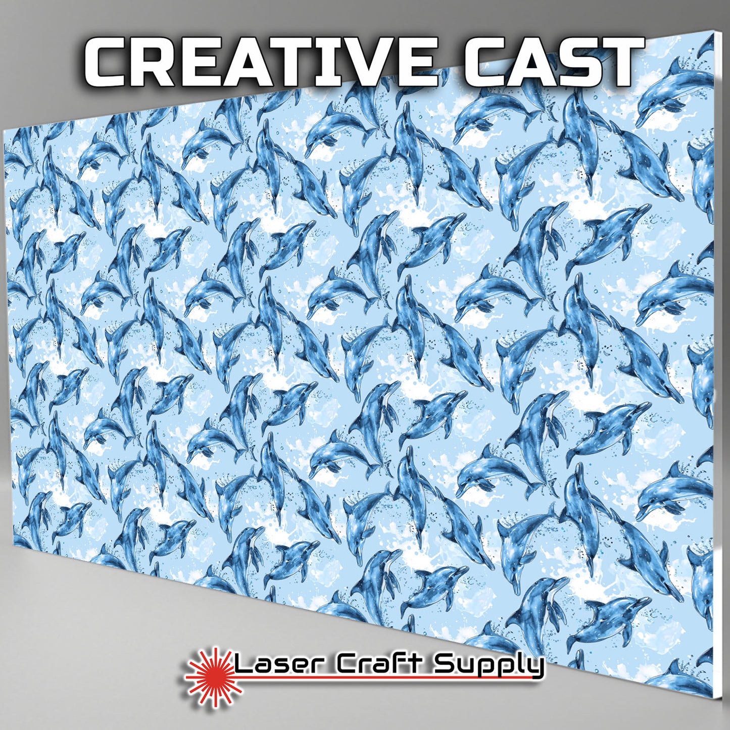 Creative Cast Acrylics - Dolphins Splashing