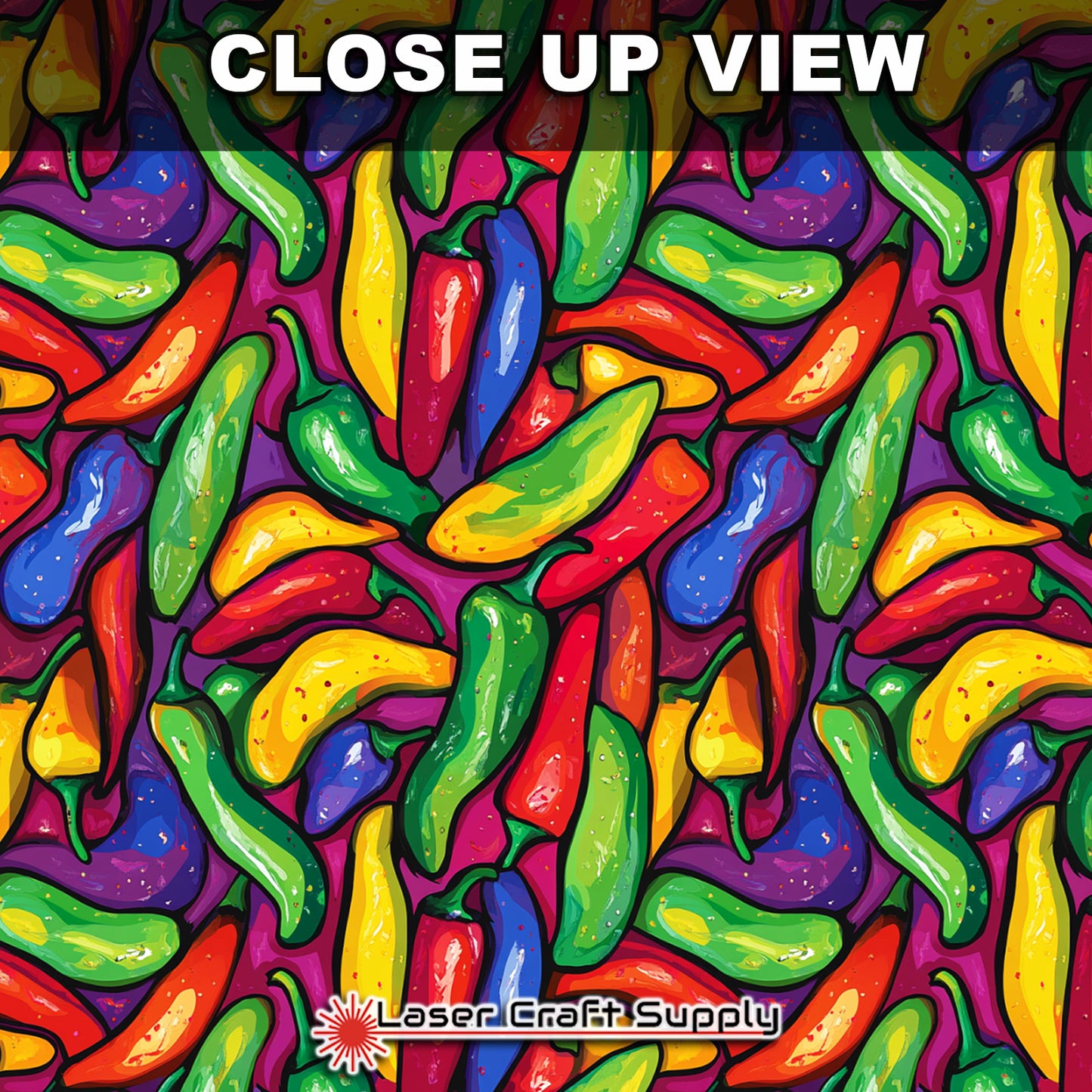 Creative Cast Acrylics - Intertwined Hot Peppers