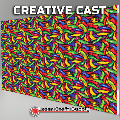 Creative Cast Acrylics - Intertwined Hot Peppers