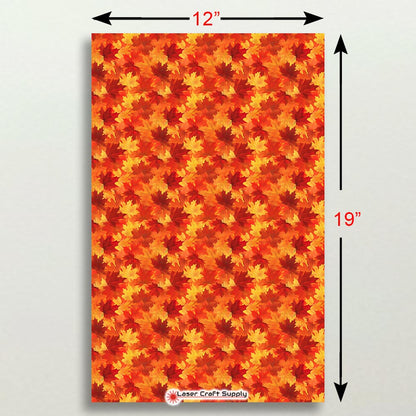 Creative Cast Acrylics - Fall Leaves in Bright Orange and Reds