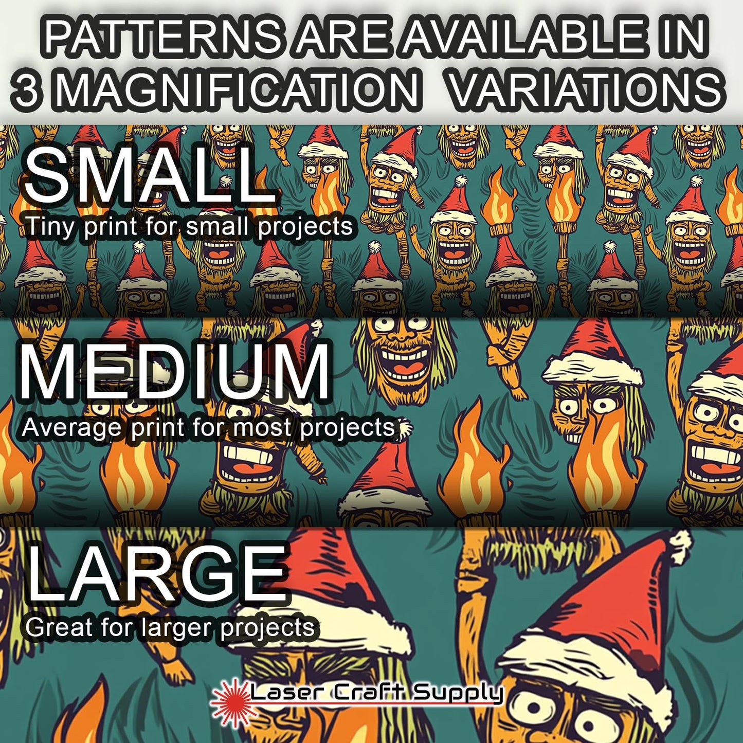 Creative Cast Acrylics - Festive Christmas Tiki Guys