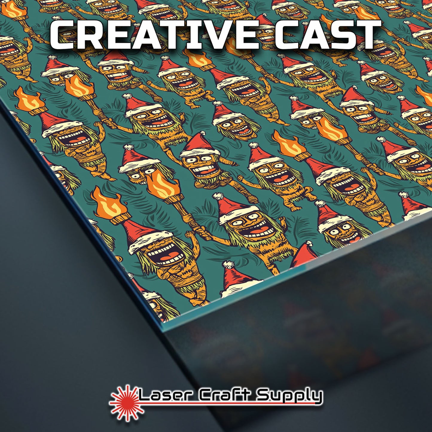 Creative Cast Acrylics - Festive Christmas Tiki Guys