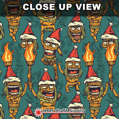 Creative Cast Acrylics - Festive Christmas Tiki Guys