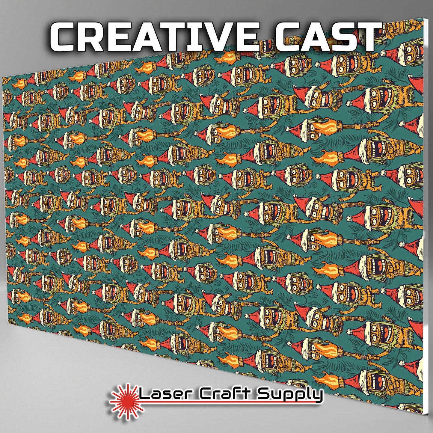 Creative Cast Acrylics - Festive Christmas Tiki Guys