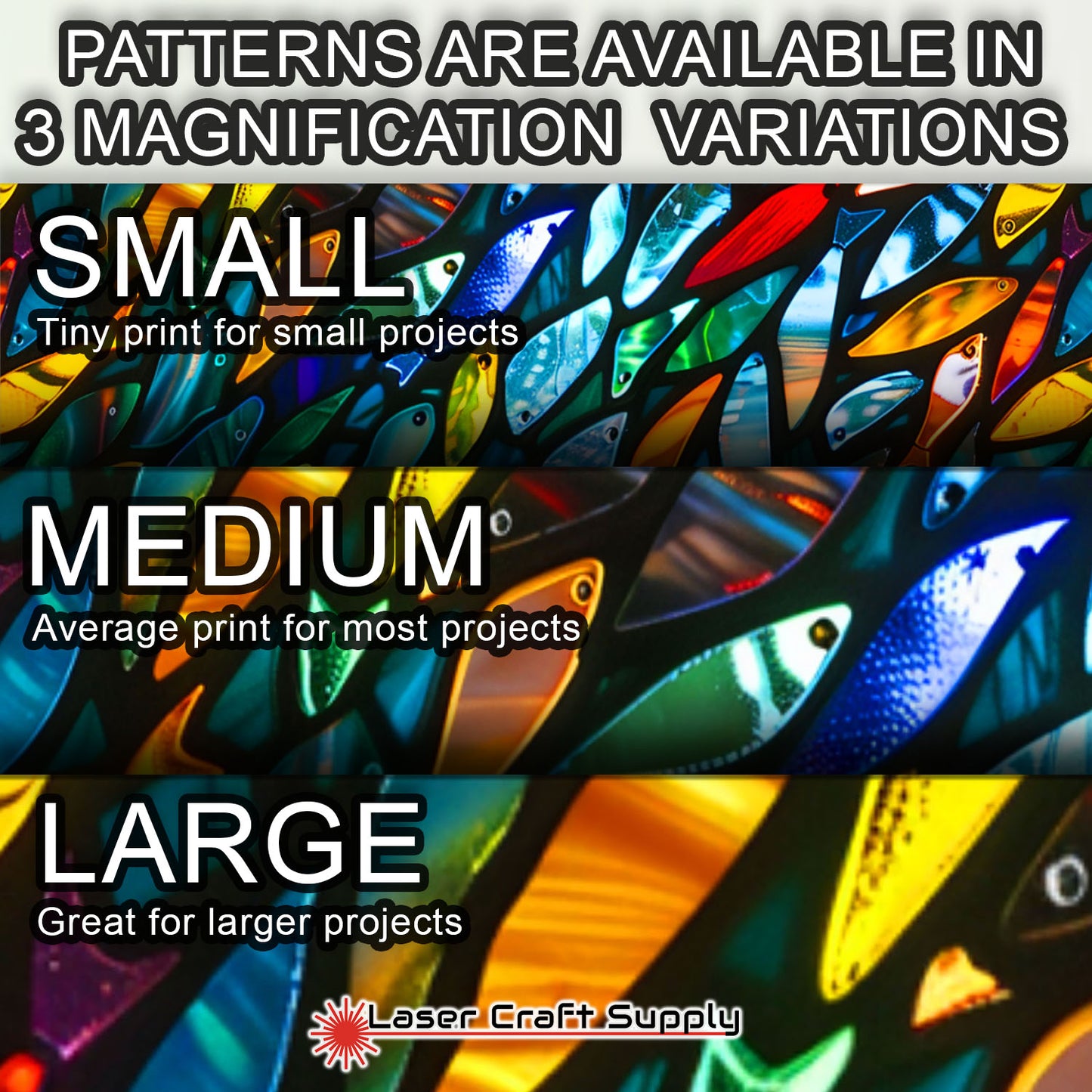 Creative Cast Acrylics - Fishy School -Stained Glass