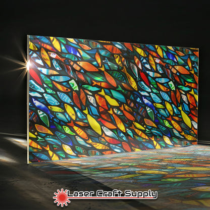 Creative Cast Acrylics - Fishy School -Stained Glass