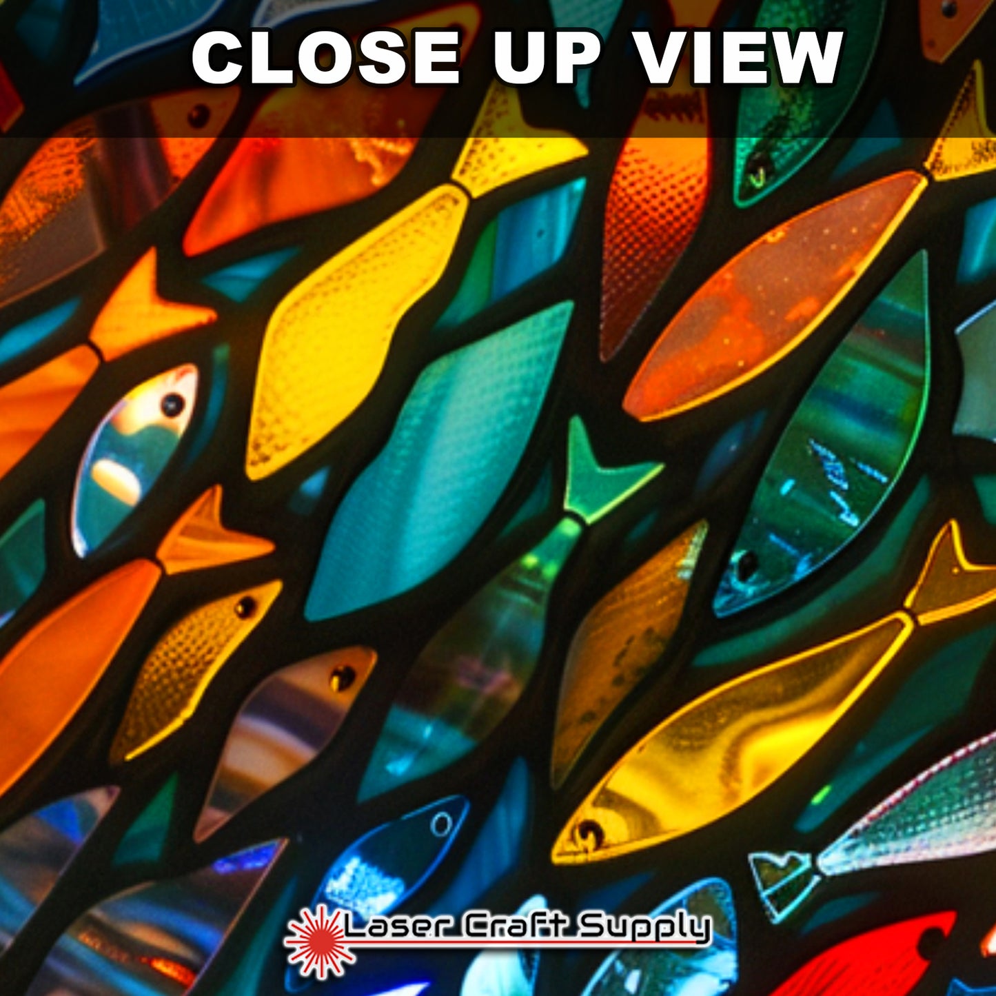 Creative Cast Acrylics - Fishy School -Stained Glass