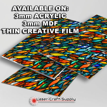 Creative Cast Acrylics - Fishy School -Stained Glass