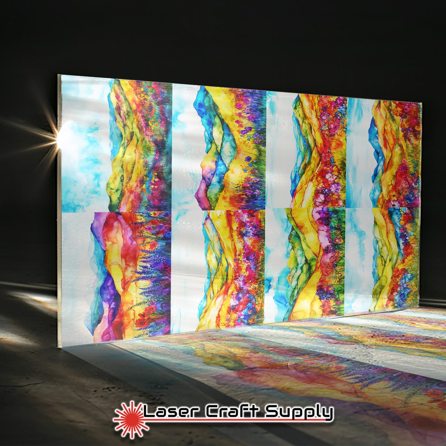 Flowers and Rolling Hills - Creative Tile