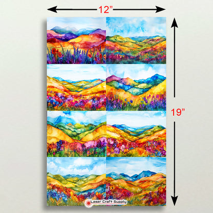 Flowers and Rolling Hills - Creative Tile