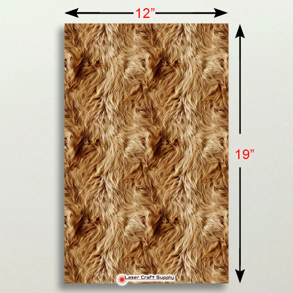 Fluffy Light Brown Fur - FULL SHEET