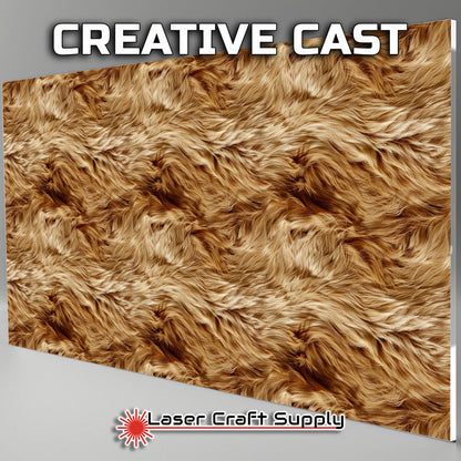Fluffy Light Brown Fur - FULL SHEET