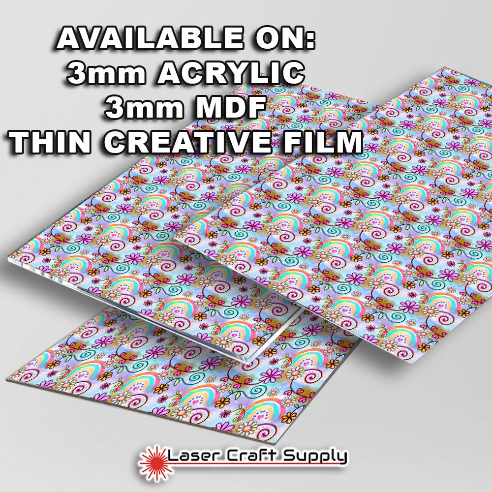 Creative Cast Acrylics - Fun Rainbow & Flowers