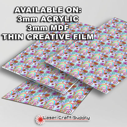 Creative Cast Acrylics - Fun Rainbow & Flowers