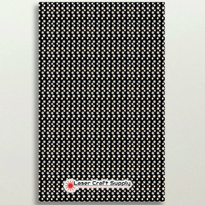 Fun White Daisies on Black