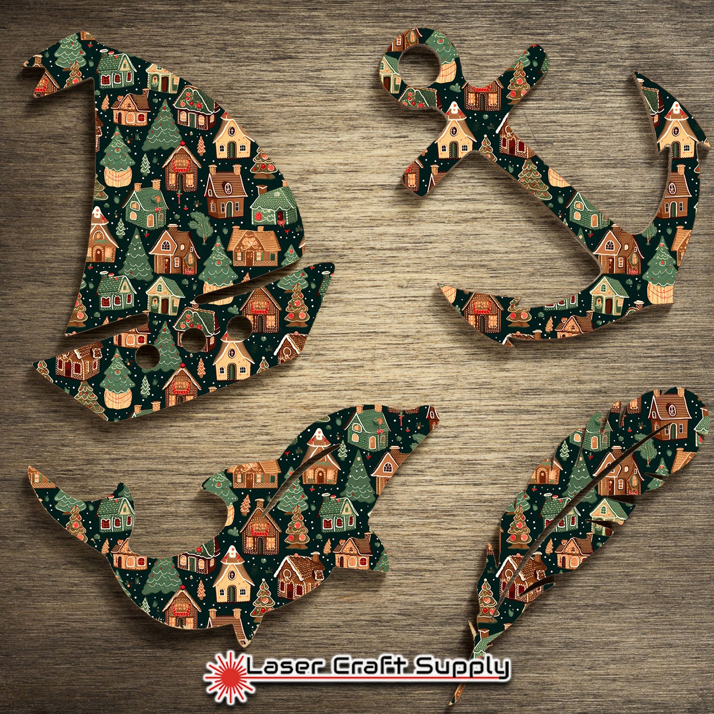 Creative Cast Acrylics - Gingerbread Houses