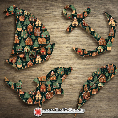 Creative Cast Acrylics - Gingerbread Houses