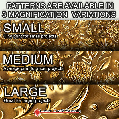 Creative Cast Acrylics - Gold Flowers