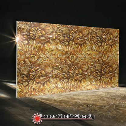 Creative Cast Acrylics - Gold Flowers
