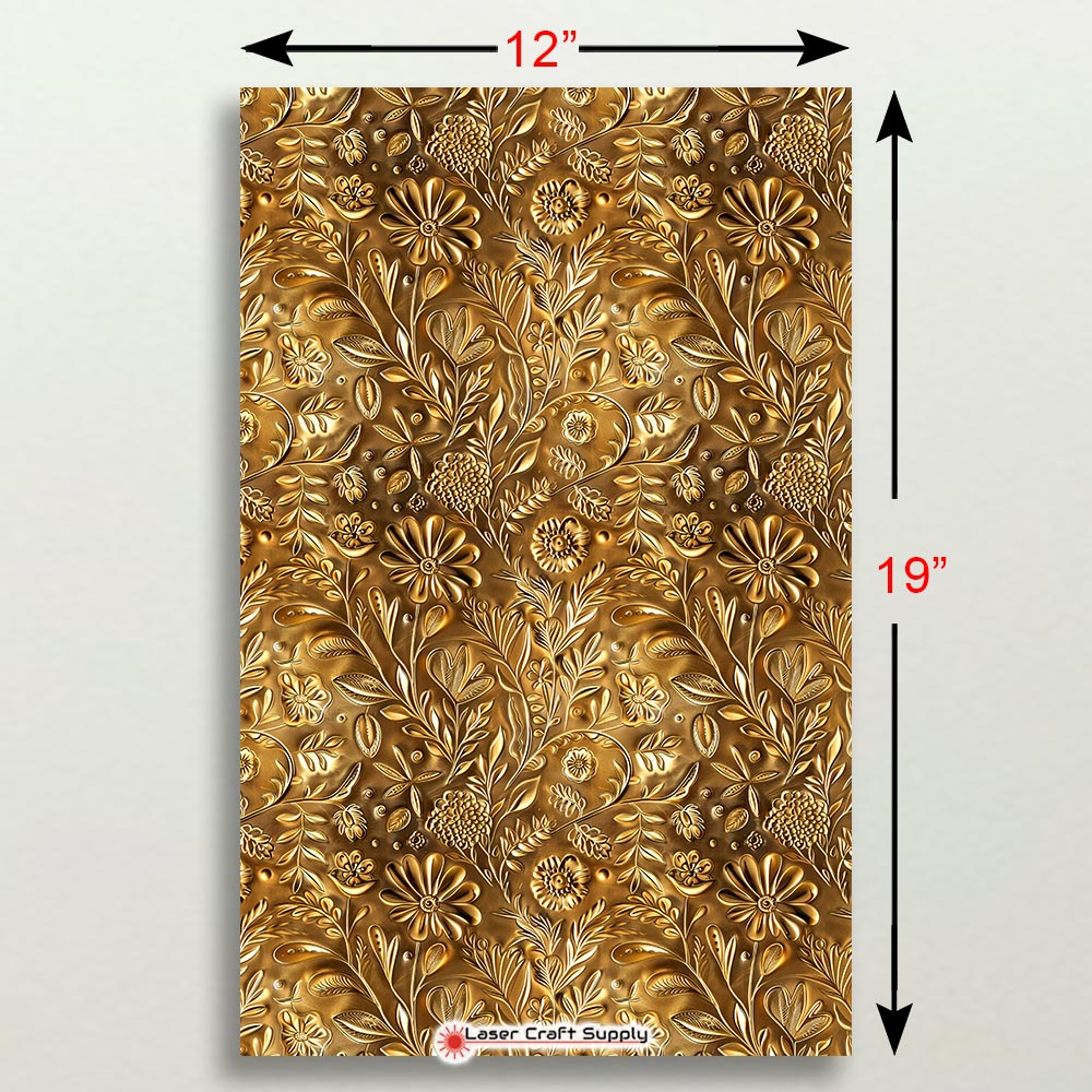 Creative Cast Acrylics - Gold Flowers