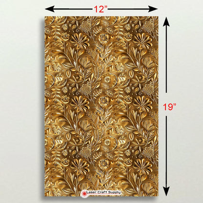 Creative Cast Acrylics - Gold Flowers