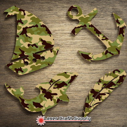 Creative Cast Acrylics - Green Camo