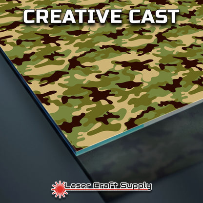 Creative Cast Acrylics - Green Camo