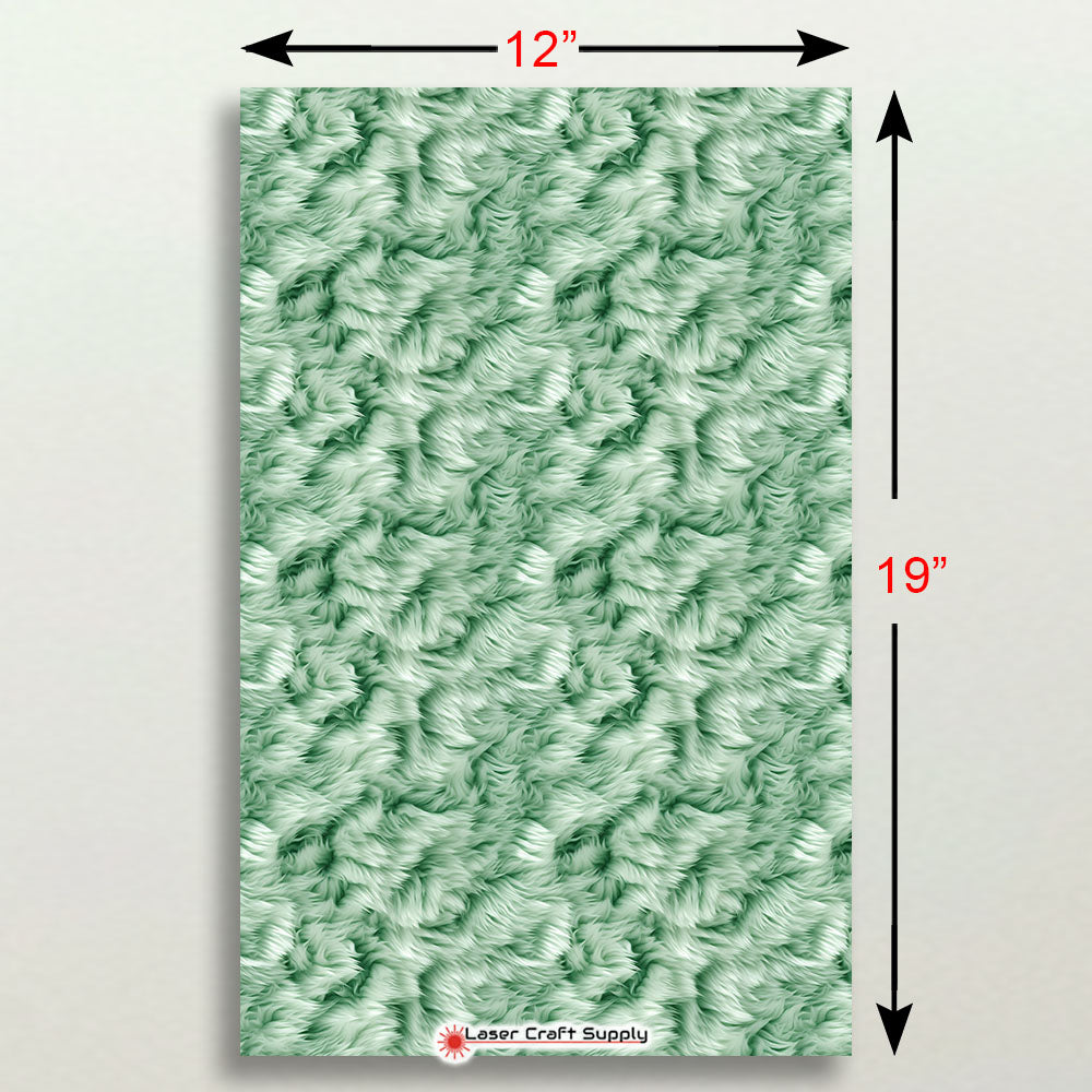 Green Fluff Fur - FULL SHEET