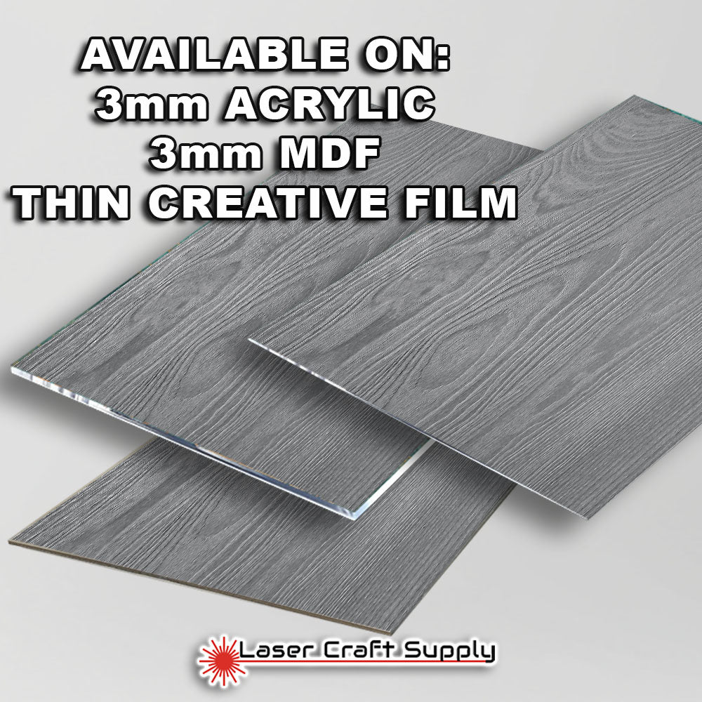 Grey Wood Grain - FULL SHEET