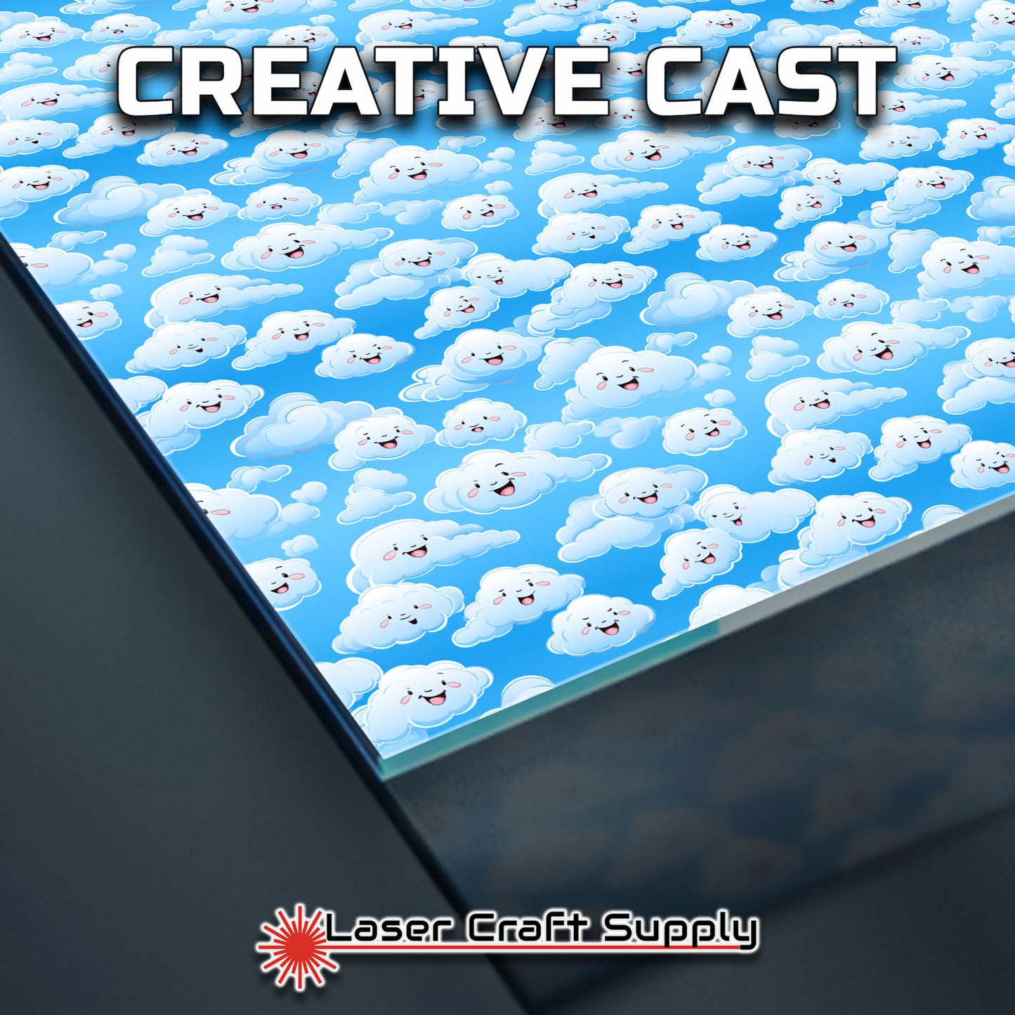 Creative Cast Acrylics - Happy Clouds